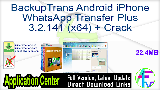 backuptrans whatsapp android to iphone