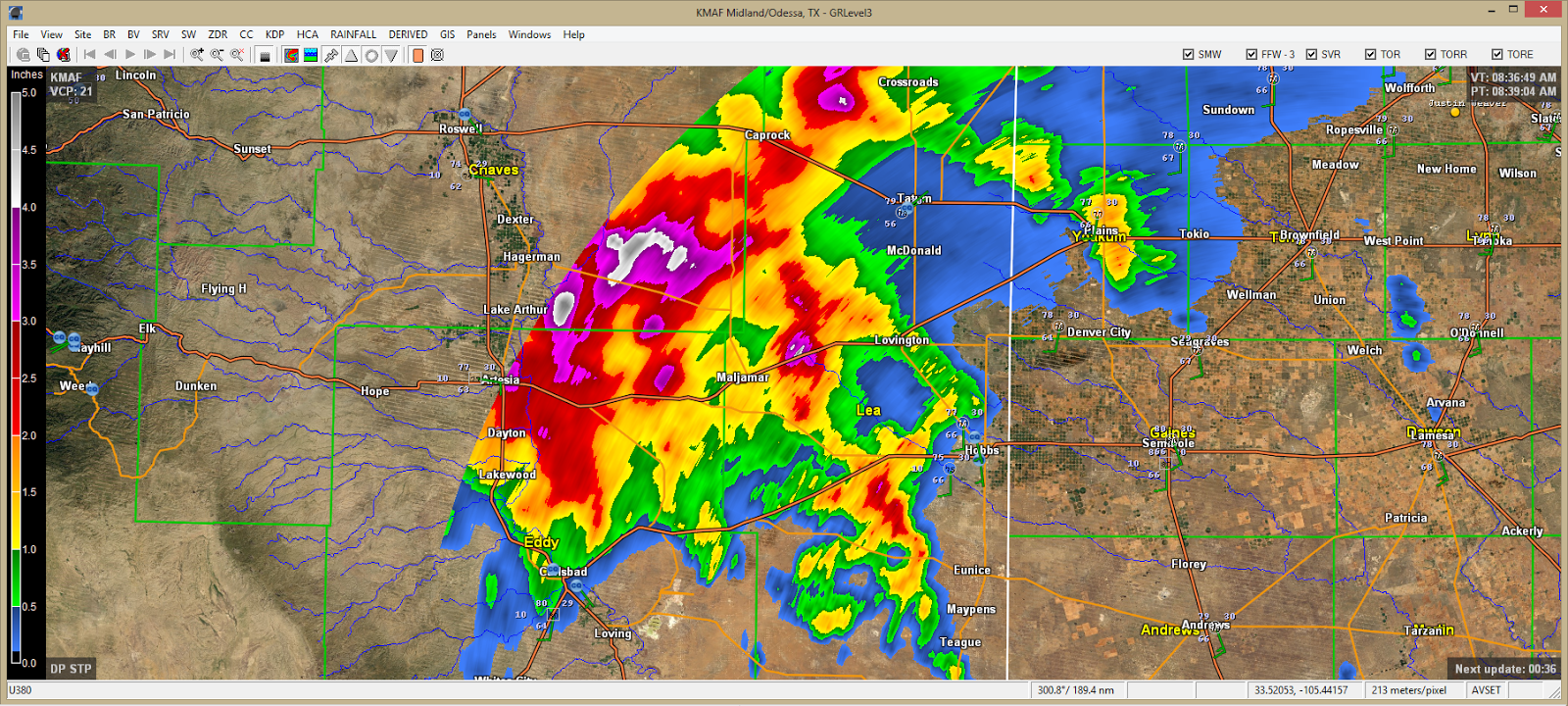 Severe Thunderstorms In The Pecos Valley Saturday Night.
