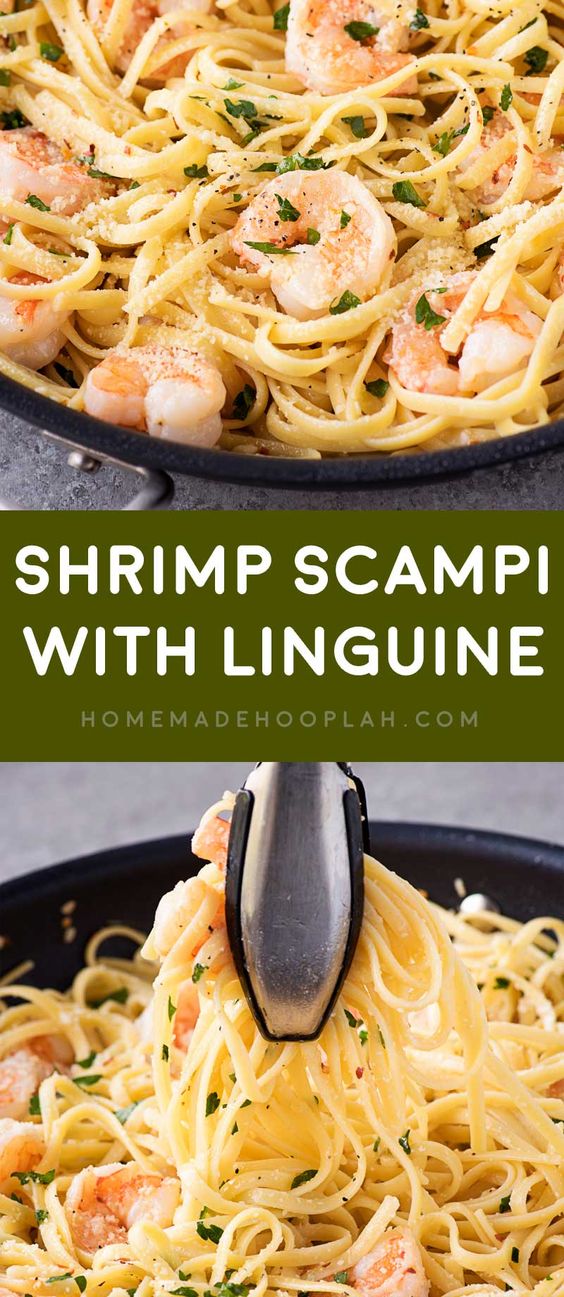 Shrimp Scampi Linguine | JANE FOOD
