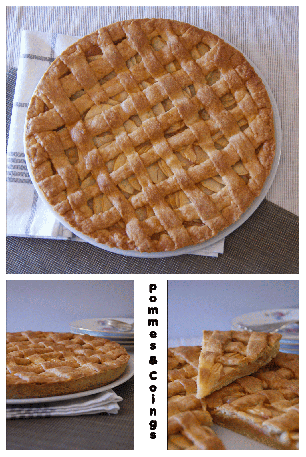 Tarte à la confiture de coings et aux pommes