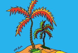 dibuja y colorea una palmera