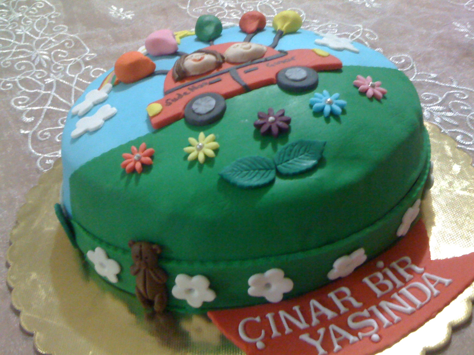 PASTA & CAKE Çınar Bebek 1 Yaş Pastası