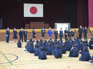 おおい町立名田庄小学校 10月の誕生日集会