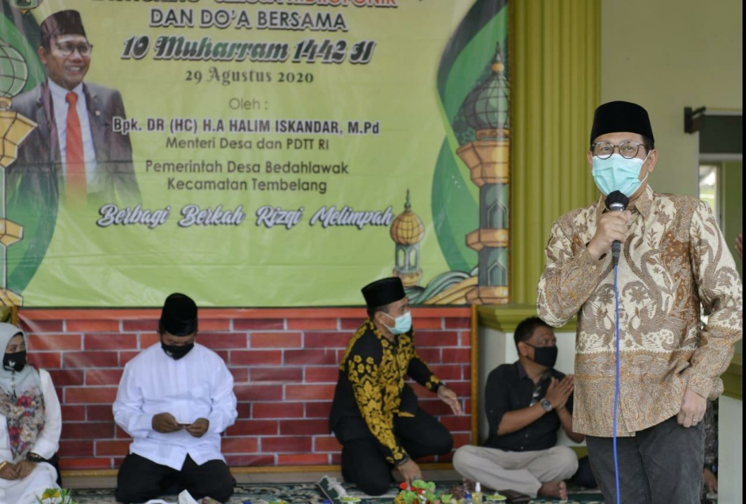 Menteri Desa Resmikan Kampung Hidroponik Seroja Lamuri Online