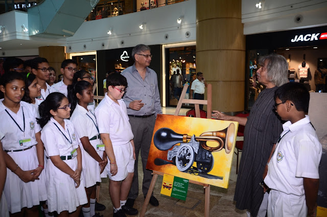Acropolis Mall organised art exhibition to highlight the need for “Honk free” Kolkata  