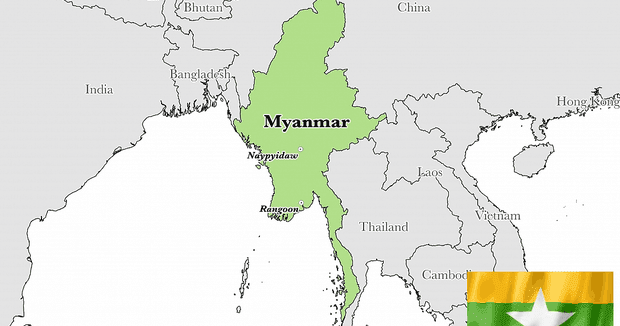 Peta Negara Myanmar Lengkap dengan Kota, Sumber Daya Alam ...