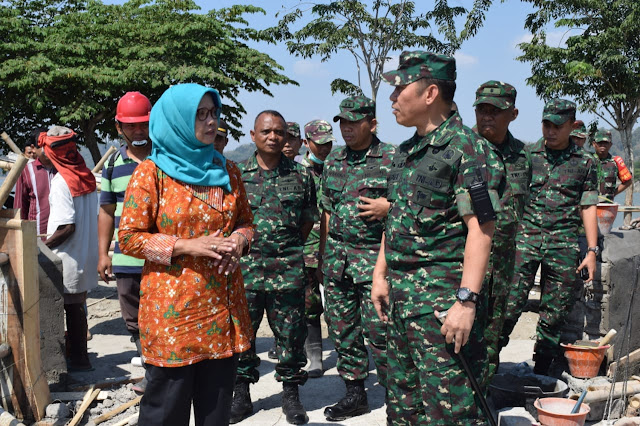 Danrem 074/Warastratama Tinjau Lokasi sasaran TMMD Reguler di Klaten