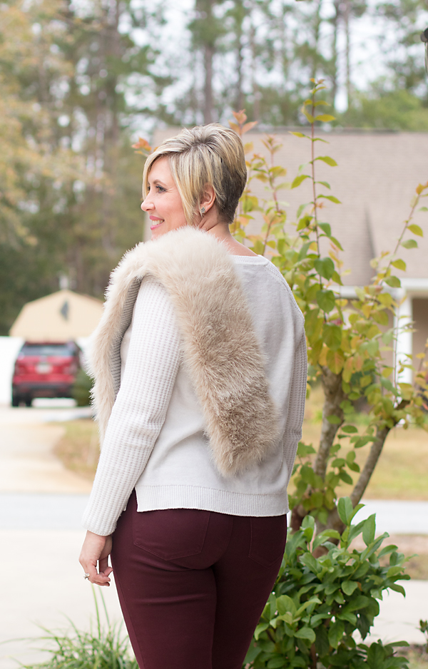 4 Ways to Wear a Faux Fur Stole Savvy Southern Chic