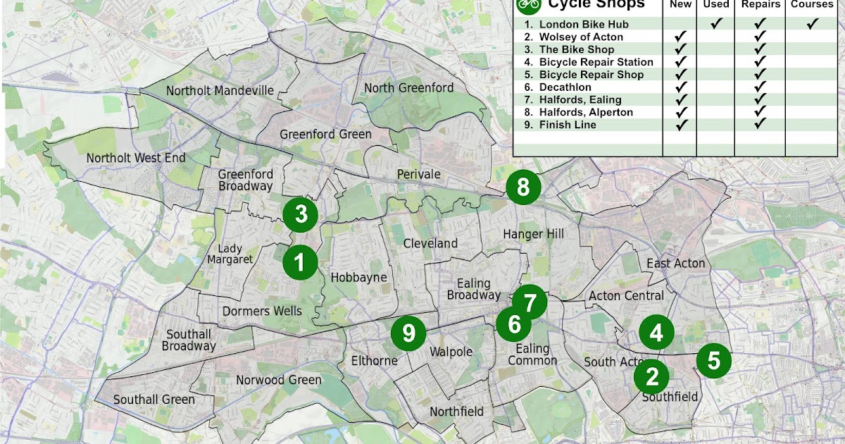 Ealing Cycling Campaign Bike Shops