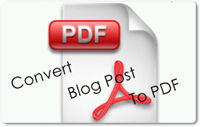 How To Convert Blog or Website Post To PDF?