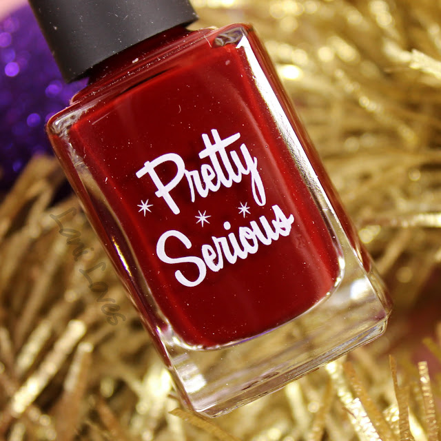 Pretty Serious Very Merry Berry nail polish swatches & review