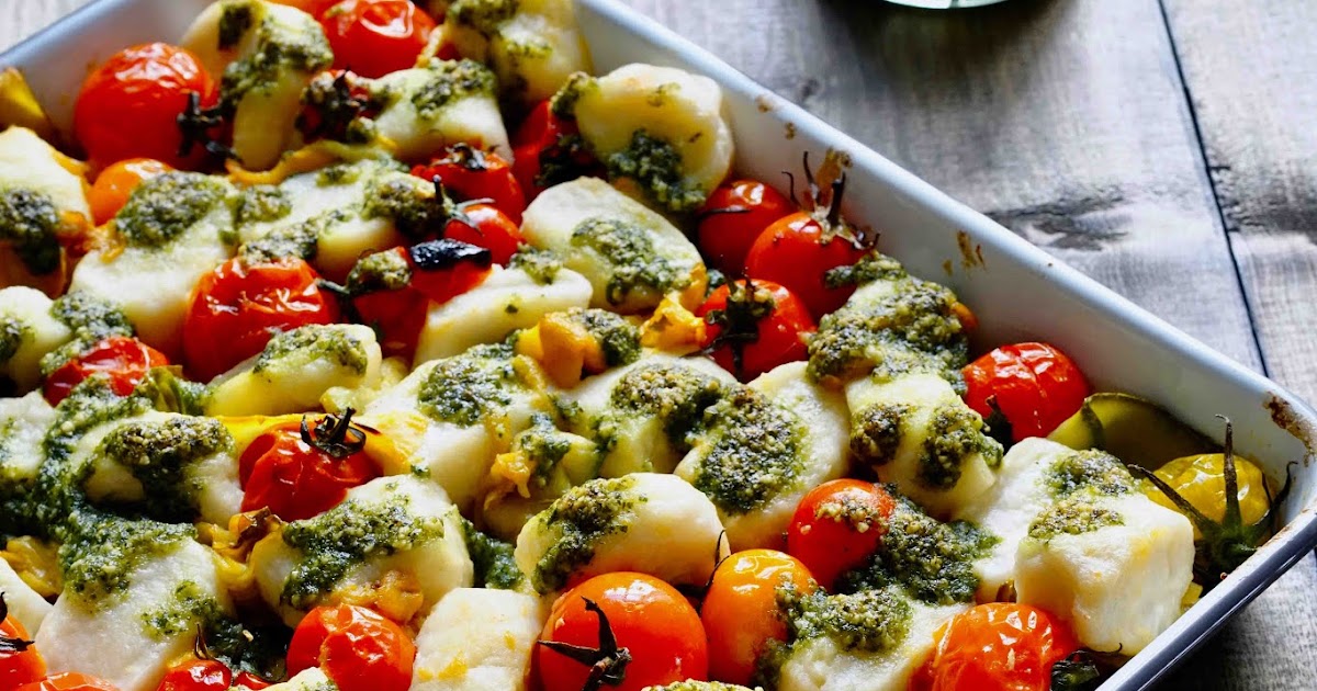 Gnocchis de ricotta au pesto et aux tomates / On dine chez Nanou