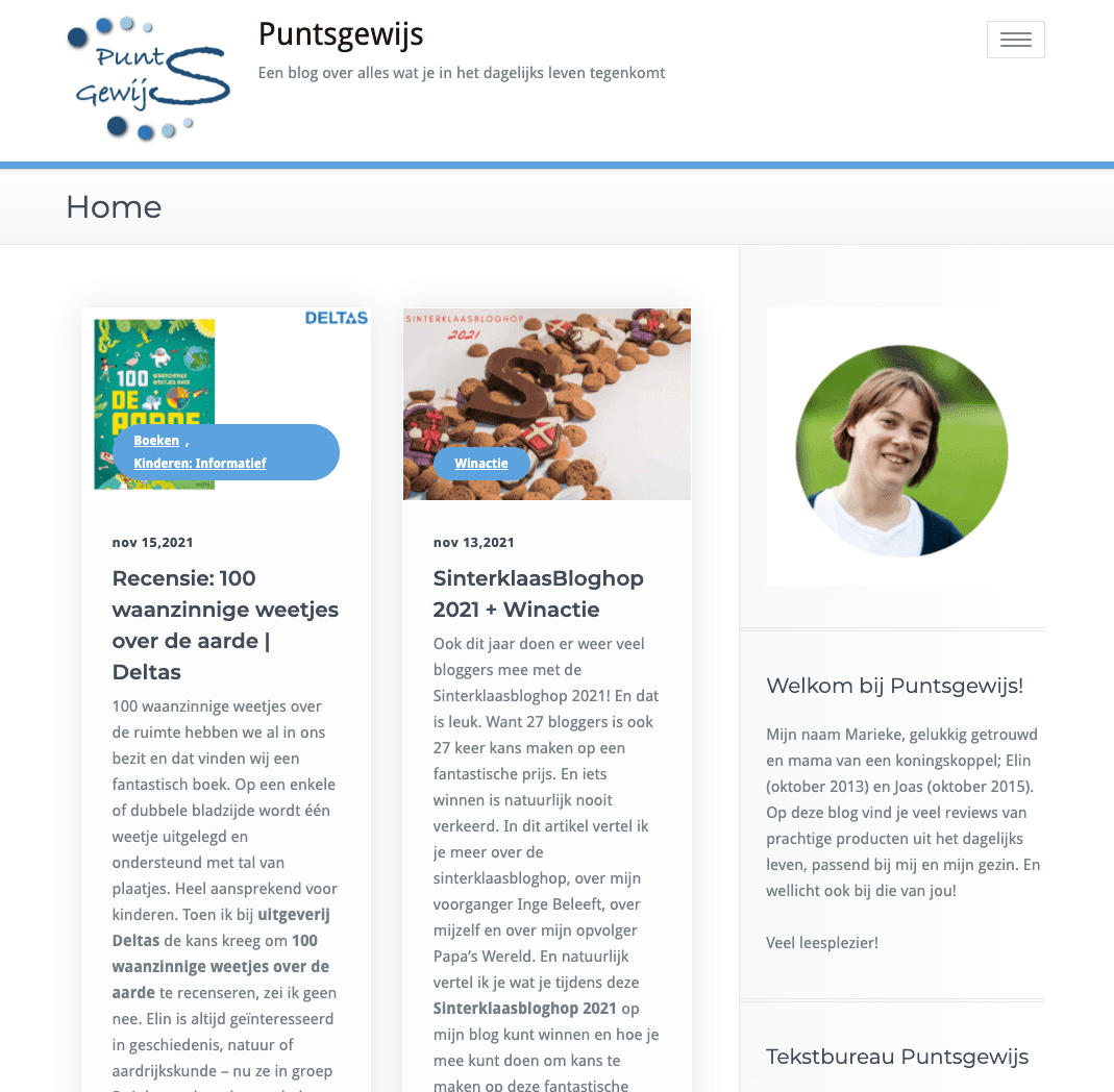 puntsgewijs blog