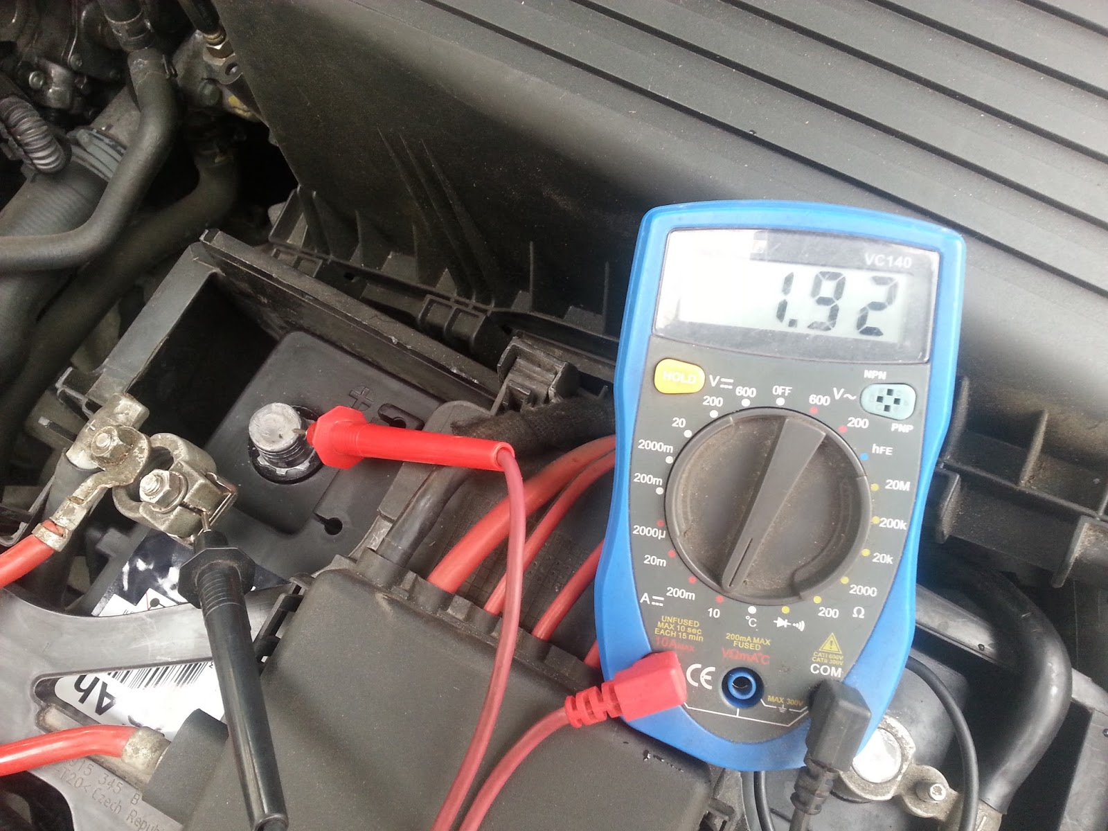 Kapacitet motora Mjerenje napona akumulatora