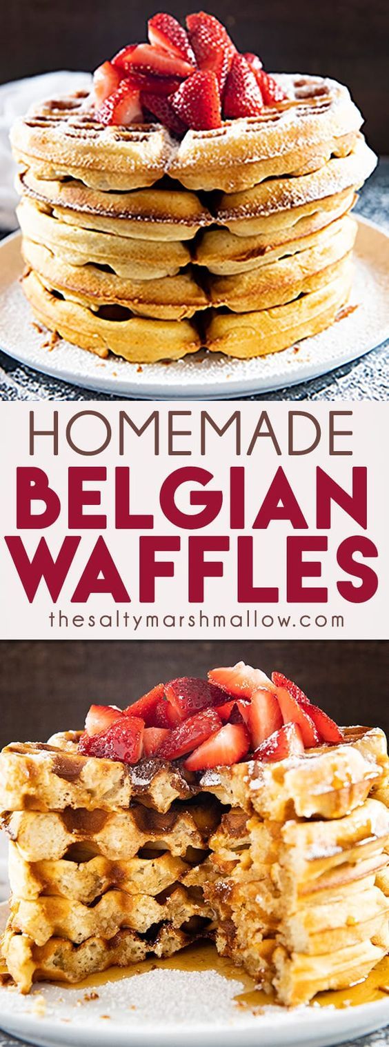 Homemade Belgian Waffle - Diary Self Cooking