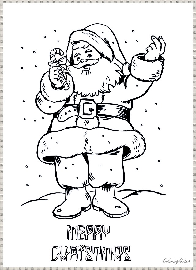 15 Santa Claus Printable Coloring Pages For Christmas