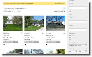 Orland Park real estate MLS search
