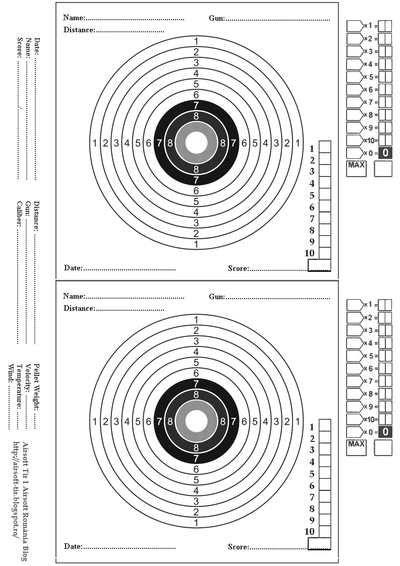 Airsoft Tir I Airsoft România Blog Ţinte (Targets)