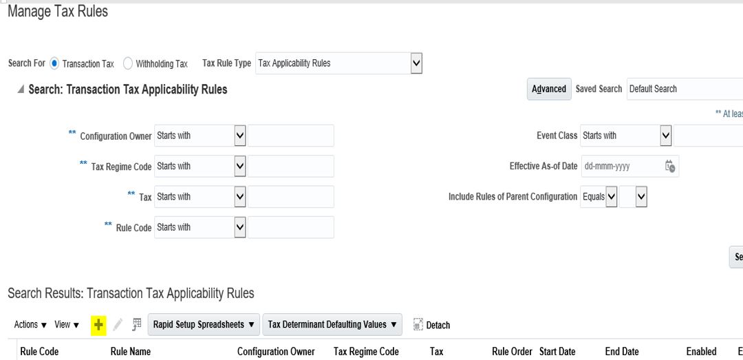 Oracle Application's Blog Chapter 35 Oracle Fusion Tax Implementation