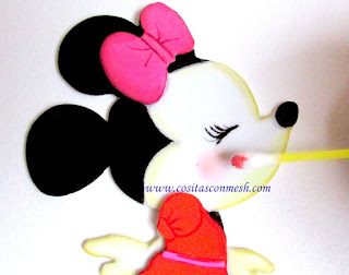 Dulceros de Minnie en foami paso a paso ~ cositasconmesh
