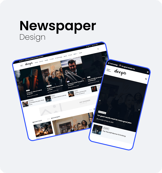 Deepr - Newspaper Design