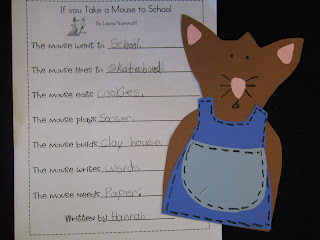 If you Take a Mouse to School! - First Grade Roars!