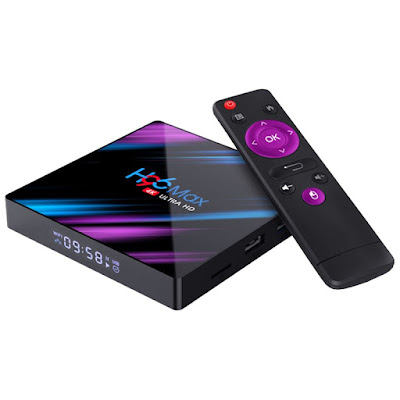 Tv Box SENIC H96 MAX RK3318 4GB RAM 64GB ROM 5G WIFI bluetooth 4.0 Android 10.0 4K VP9 H.265 TV Box Support Youtube 4K - AU Plug