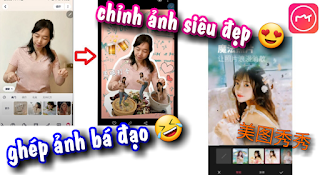 Tải App chỉnh ảnh Trung Quốc mới cực đẹp độc lạ 美图秀秀 không kém gì Xingtu Android / IOS