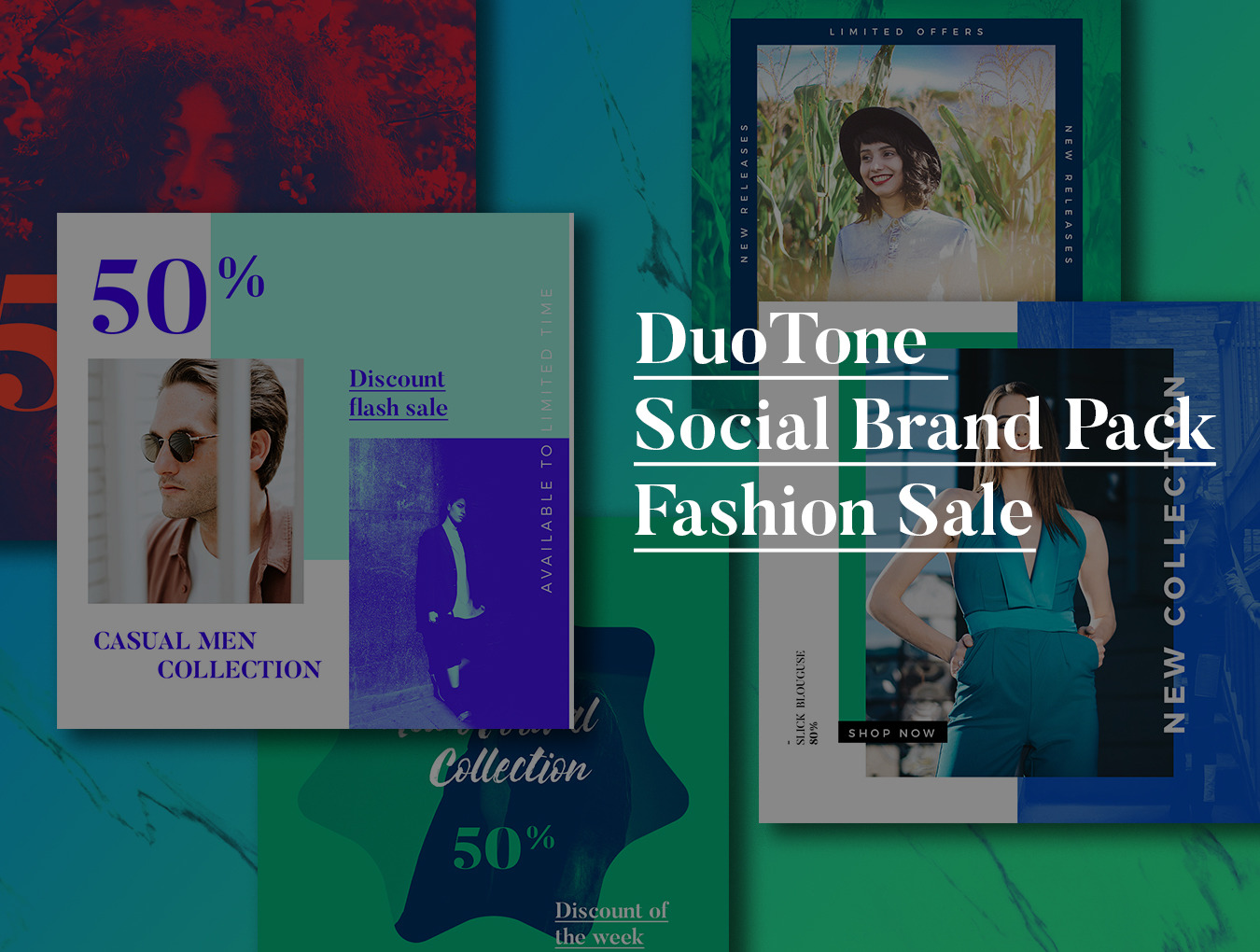 DuoTone Social Media Templates Download DuoTone Social