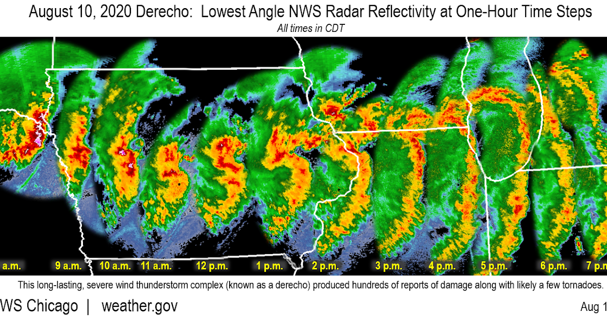 Iowa Derecho Storm Maps & Damage