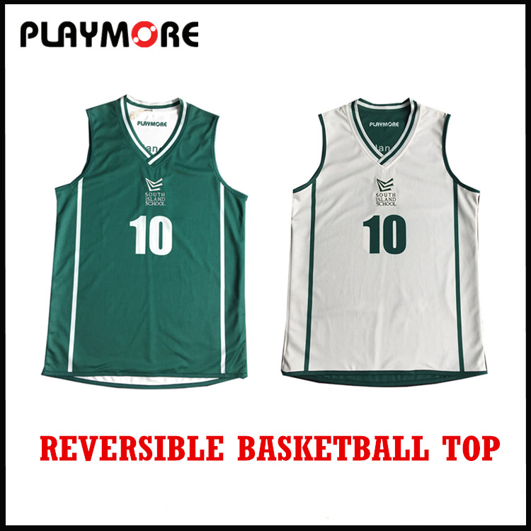 sublimated reversible basketball jersey