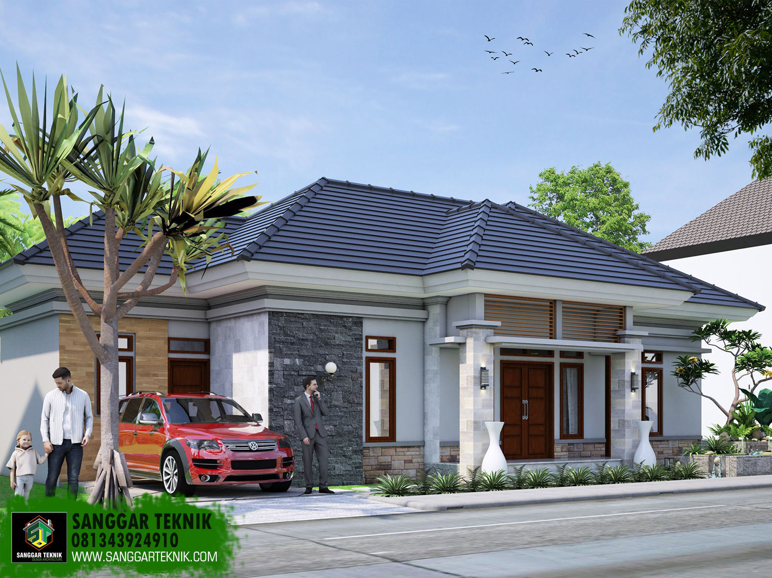 Desain Rumah Bali Modern