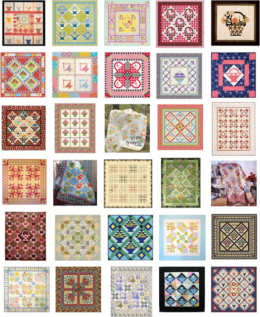  – Baskets , in the block of the month quilt at Jina Barney Designs title=