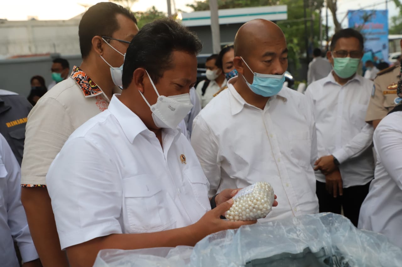 6.304 Butir Biji Mutiara asal Lombok Diekspor ke Tiongkok