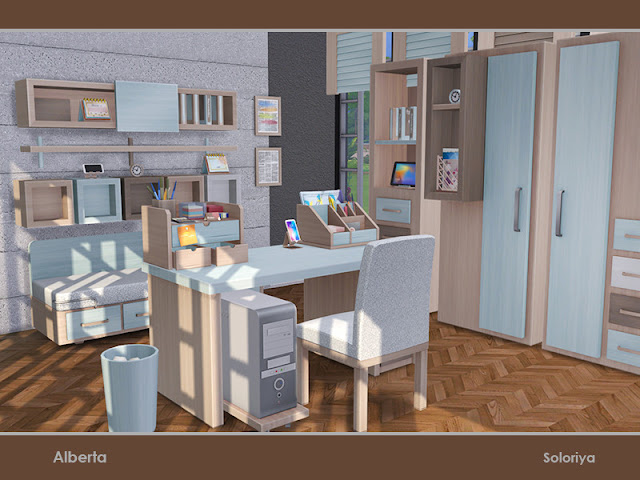 Кабинет и библиотека — наборы мебели и декора для Sims 4 со ссылками для скачивания