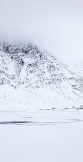 خلفية الثلج في شرق دولة ايسلندا بجودة 4K ، خلفيات شتاء ، طبيعة