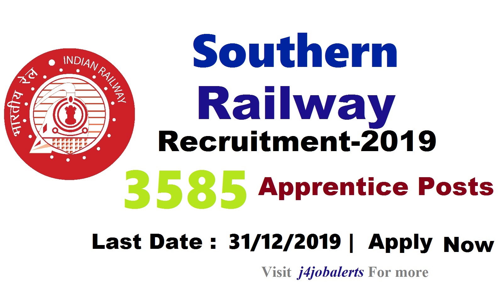 southern-railway-recruitment-2020-apply-online-for-3585-apprentice-posts-j4job-alerts
