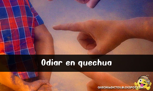 como se dice odiar en quechua