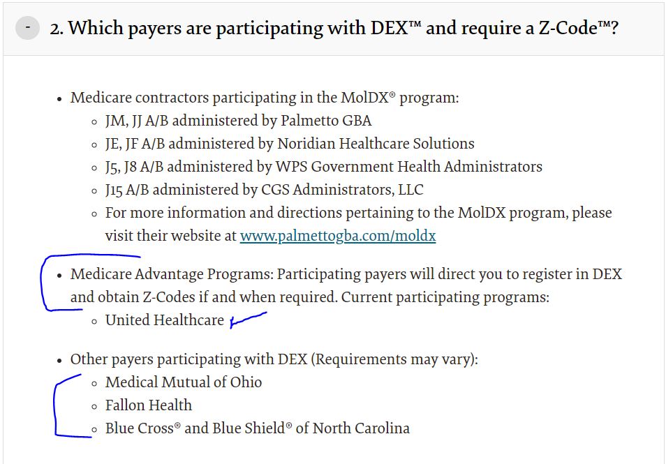 Discoveries in Health Policy MolDx ZIdentifiers Now Requires by