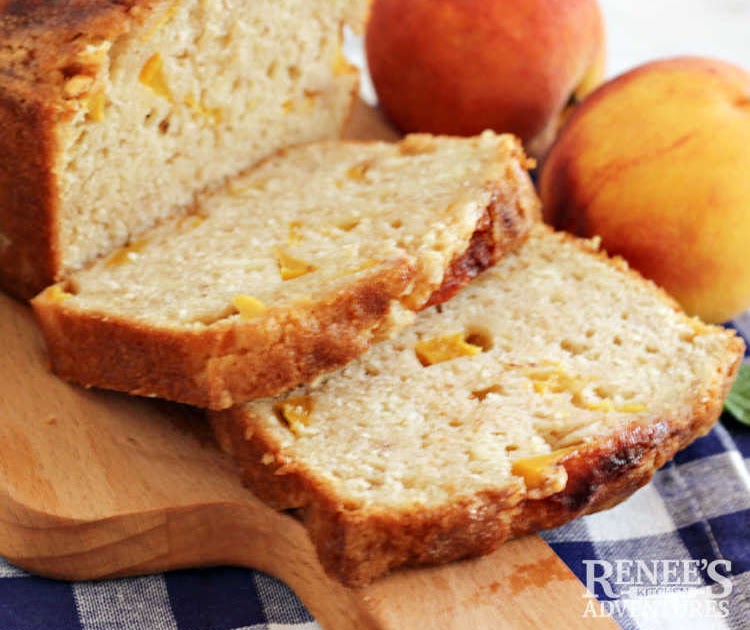 Easy Peach Bread (Fresh or Canned Peaches) Renee's Kitchen Adventures