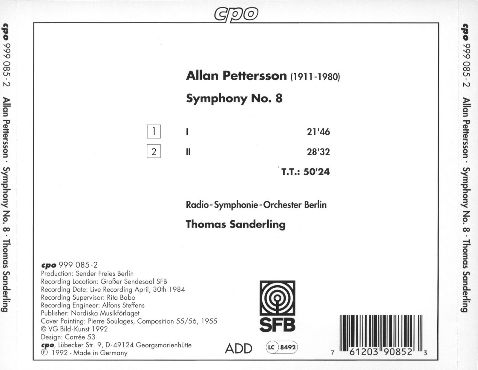 Magical Journey: Allan Pettersson - Symphony No. 8 (Thomas Sanderling)
