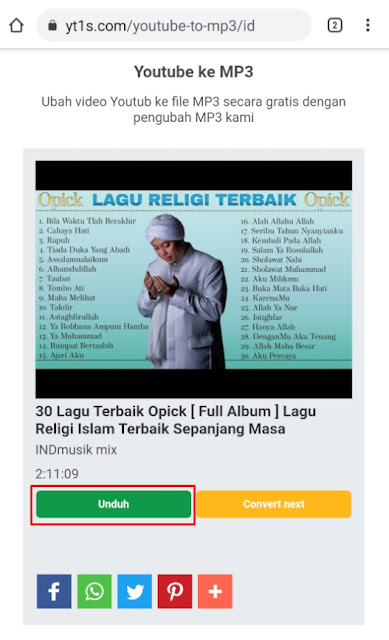 cara convert video youtube ke mp3