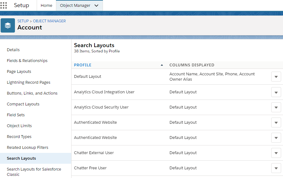 SimplySfdc.com: Salesforce: Search Result Layout by Profile