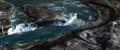 Niagara Falls - Dry Falls comparison.