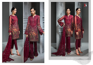 Deepsy Imorzia Vol14 Butter Fly Net Work Pakistani Suits