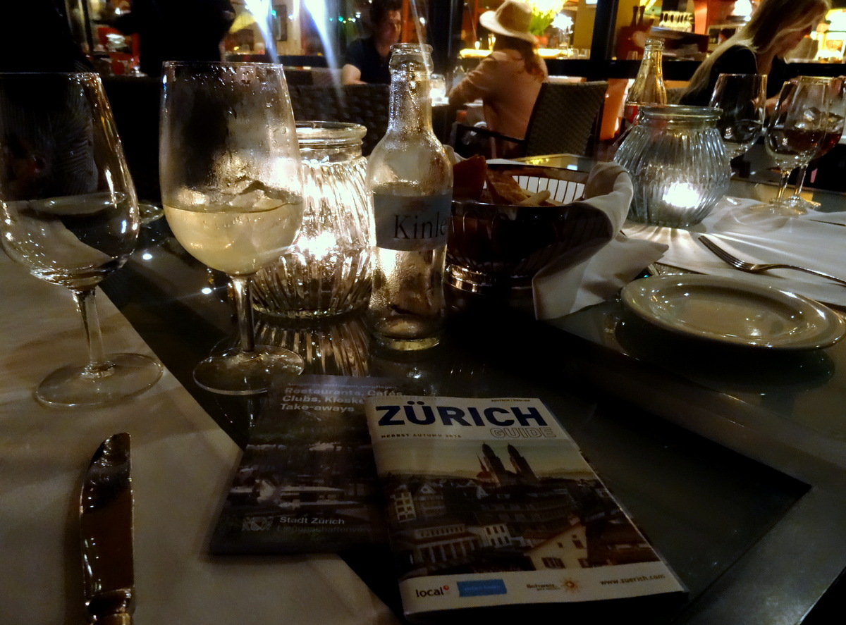 Zurich Dinner at Lake Side Restaurant and their Coded Impressive