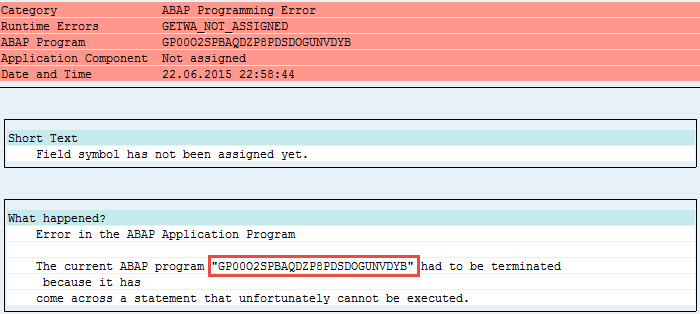 Martin Maruskin Blog something About SAP How To Find TRFN Concerned In ABAP Dump 