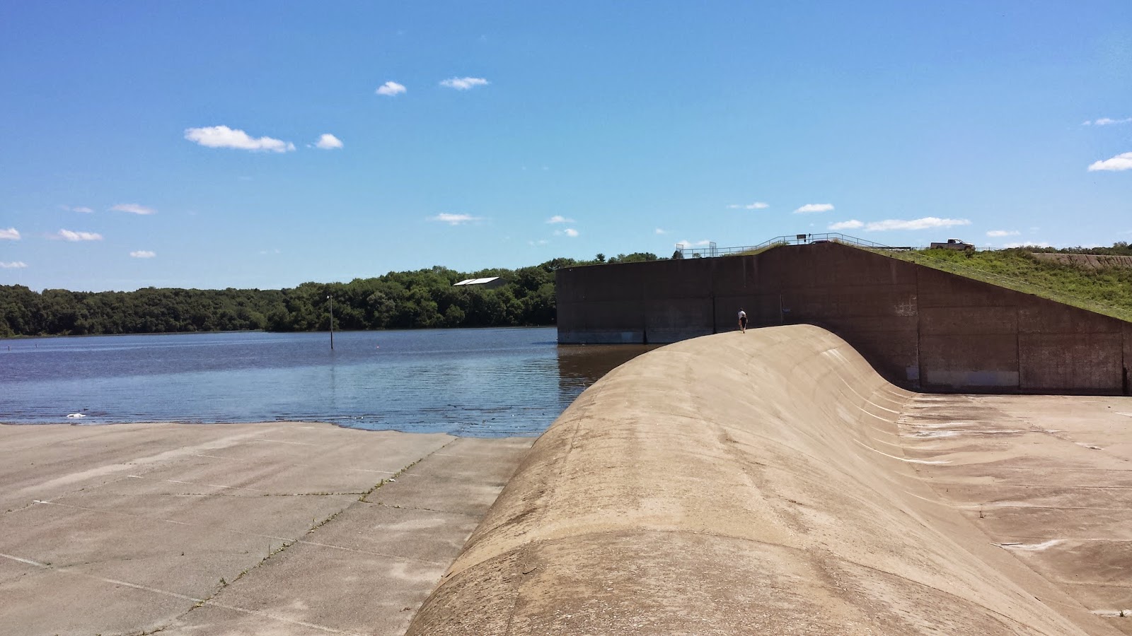 Lewis and Clark Checking out the Reservoir in Coralville