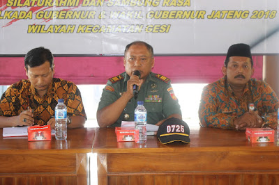 KAPTEN INF PITER KASI JAMIN PILKADA 2018 DI GESI AMAN
