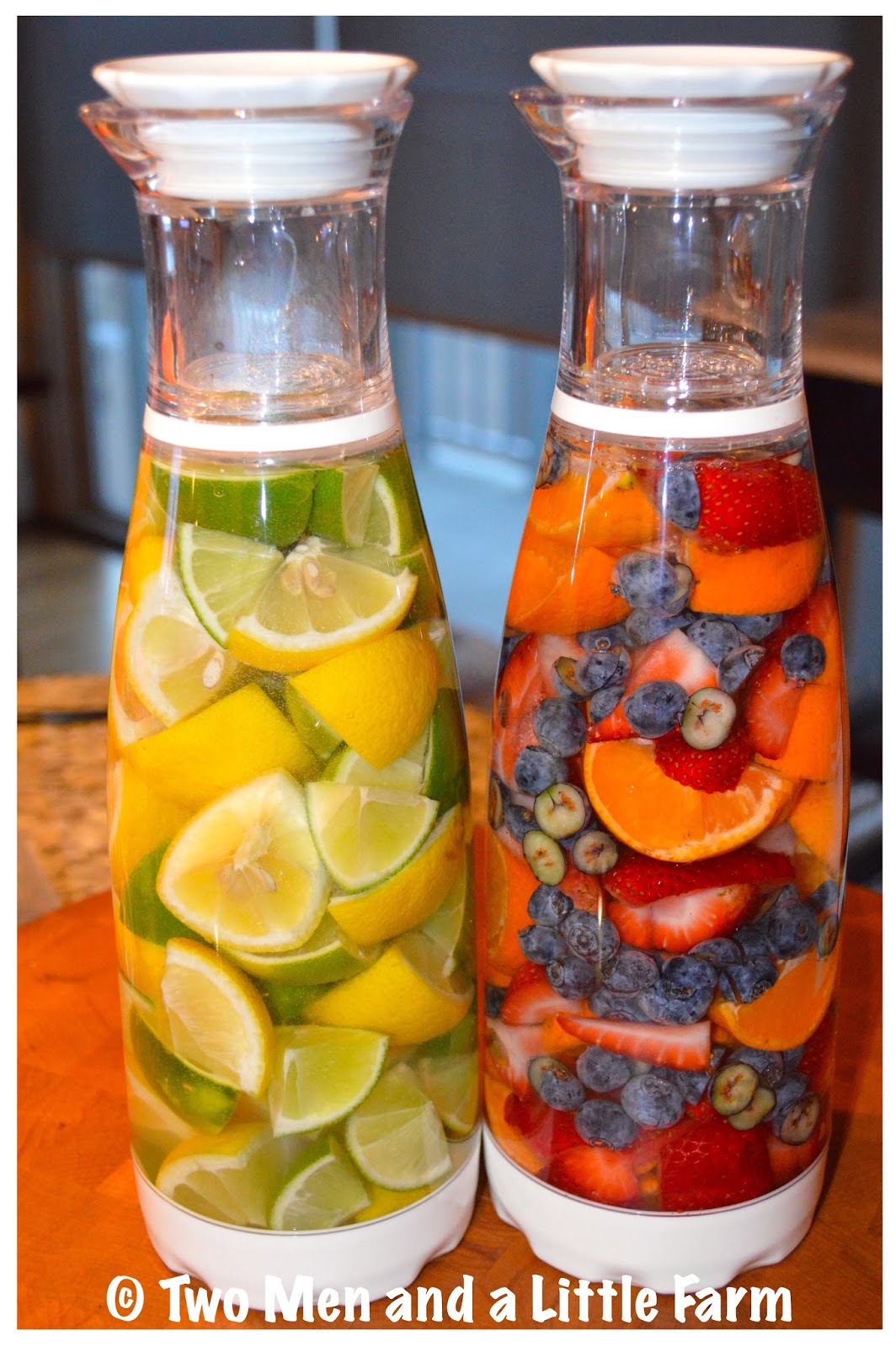 Two Men and a Little Farm FRUIT INFUSED WATER RECIPES